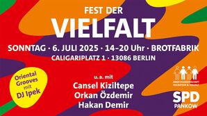 Fest der Vielfalt, So. den 6. Juli 2025